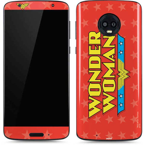 DC Comics Wonder Woman Logo Moto G6 Skin