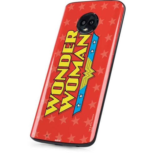 DC Comics Wonder Woman Logo Moto G6 Skin