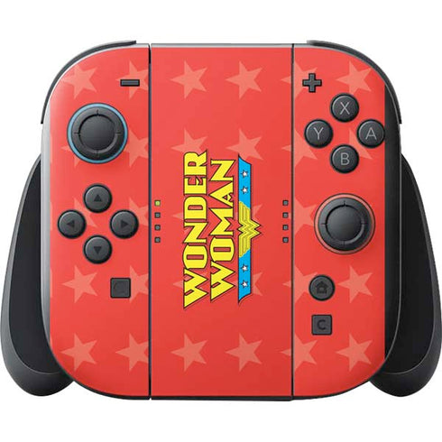 DC Comics Wonder Woman Logo Nintendo Switch 2 (2025) with Joy-Con Skin