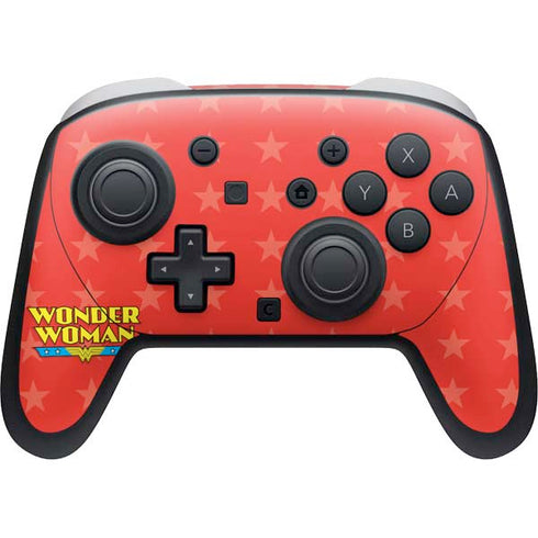 DC Comics Wonder Woman Logo Nintendo Switch 2 (2025) Pro Controller Skin