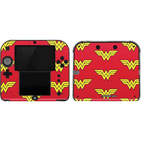 DC Comics Wonder Woman Logo Pattern Nintendo Skins