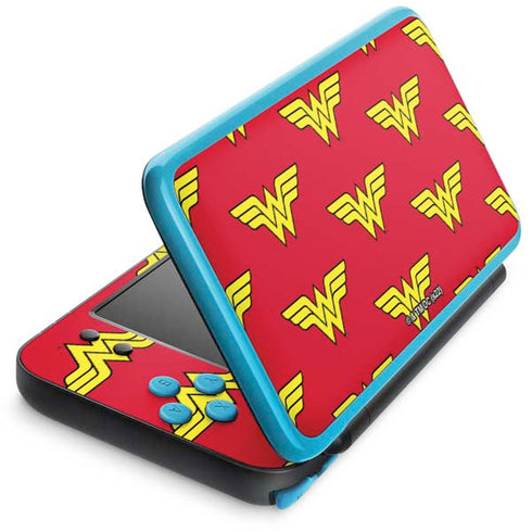 DC Comics Wonder Woman Logo Pattern Nintendo Skins