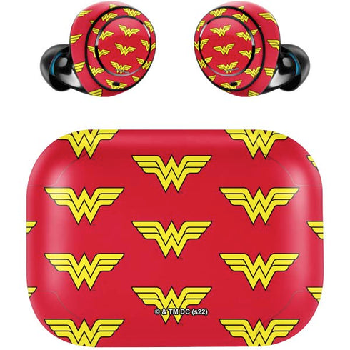 DC Comics Wonder Woman Logo Pattern Amazon Echo Buds Skin