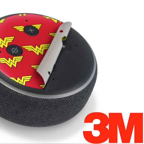 DC Comics Wonder Woman Logo Pattern Amazon Echo Dot Skin