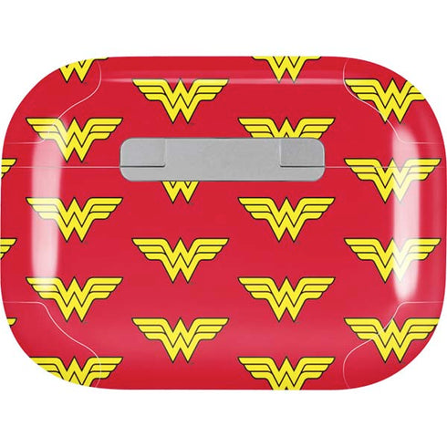 DC Comics Wonder Woman Logo Pattern Apple AirPods Pro Skin