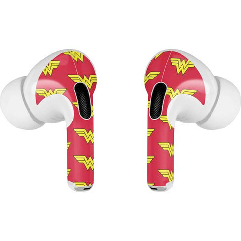 DC Comics Wonder Woman Logo Pattern Apple AirPods Pro Skin