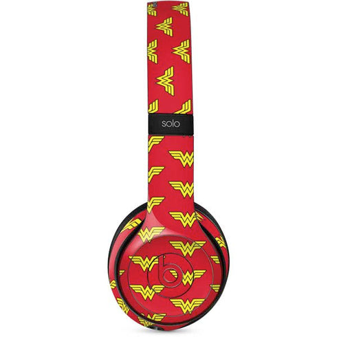 DC Comics Wonder Woman Logo Pattern Beats Solo 3 Wireless Skin