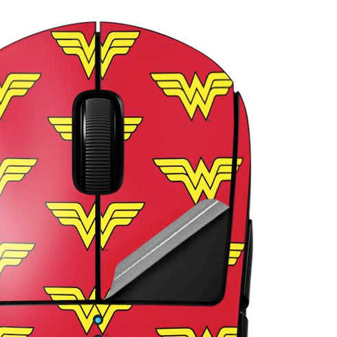 DC Comics Wonder Woman Logo Pattern G Pro Wireless Gaming Mouse Skin