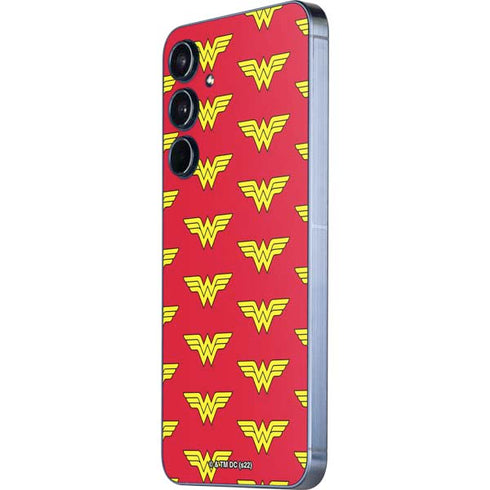 DC Comics Wonder Woman Logo Pattern Galaxy A35 5G Skin