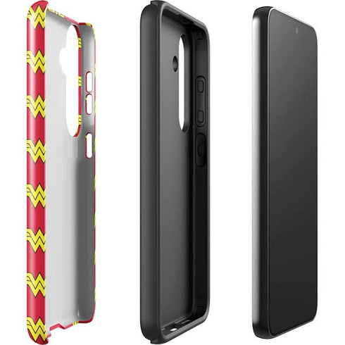 DC Comics Wonder Woman Logo Pattern Galaxy S25 Impact Case