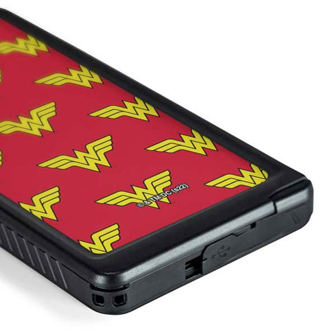 DC Comics Wonder Woman Logo Pattern Galaxy S24 Ultra Waterproof Case