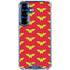 DC Comics Wonder Woman Logo Pattern Galaxy S25 Clear Case