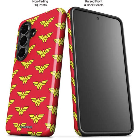 DC Comics Wonder Woman Logo Pattern Galaxy S26 Impact Case