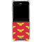 DC Comics Wonder Woman Logo Pattern Galaxy Z Flip6 Clear Case