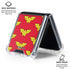 DC Comics Wonder Woman Logo Pattern Galaxy Z Flip6 Clear Case