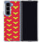DC Comics Wonder Woman Logo Pattern Galaxy Z Fold5 5G Clear Case