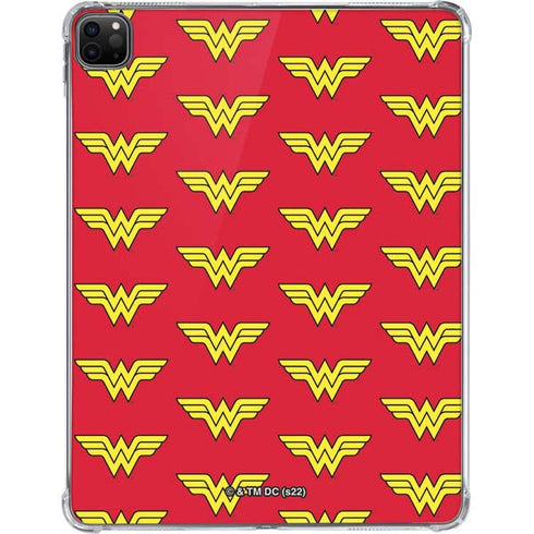 DC Comics Wonder Woman Logo Pattern iPad Pro 11in (2024) Clear Case