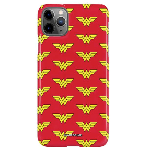 DC Comics Wonder Woman Logo Pattern iPhone Cases