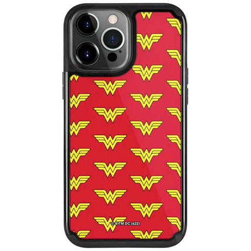 DC Comics Wonder Woman Logo Pattern iPhone Cases