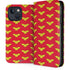 DC Comics Wonder Woman Logo Pattern iPhone 15 Plus Folio Case