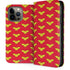 DC Comics Wonder Woman Logo Pattern iPhone 15 Pro Max Folio Case