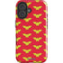 DC Comics Wonder Woman Logo Pattern iPhone 16 Impact Case