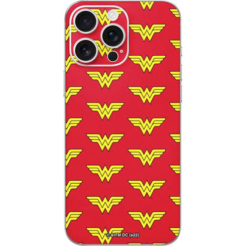 DC Comics Wonder Woman Logo Pattern iPhone 16 Pro Max Skin
