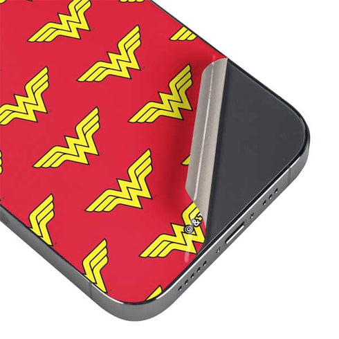 DC Comics Wonder Woman Logo Pattern iPhone 16 Pro Skin