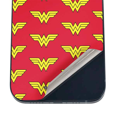 DC Comics Wonder Woman Logo Pattern iPhone 16 Skin