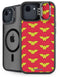 DC Comics Wonder Woman Logo Pattern iPhone 16e Kickstand Case