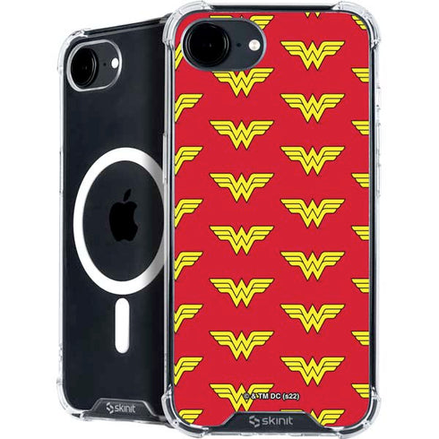 DC Comics Wonder Woman Logo Pattern iPhone 16e MagSafe Case