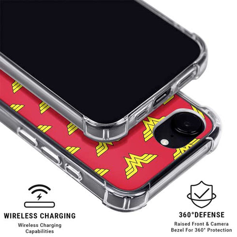 DC Comics Wonder Woman Logo Pattern iPhone 16e MagSafe Case