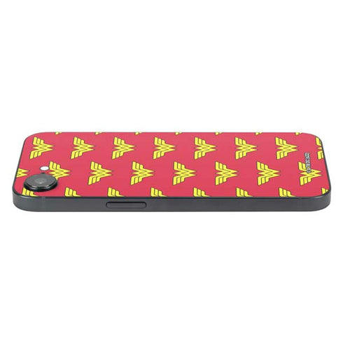 DC Comics Wonder Woman Logo Pattern iPhone 16e Skin