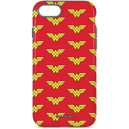 DC Comics Wonder Woman Logo Pattern iPhone Cases