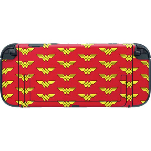 DC Comics Wonder Woman Logo Pattern Nintendo Switch 2 (2025) with Joy-Con Skin