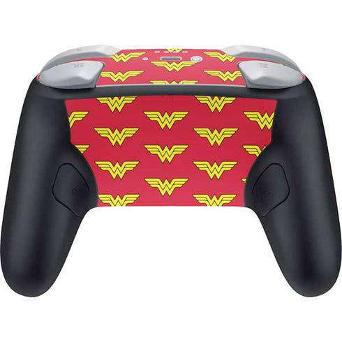 DC Comics Wonder Woman Logo Pattern Nintendo Switch 2 (2025) Pro Controller Skin