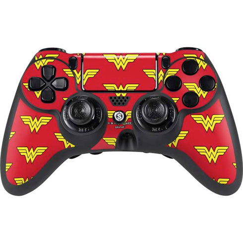 DC Comics Wonder Woman Logo Pattern PlayStation PS4 Skins