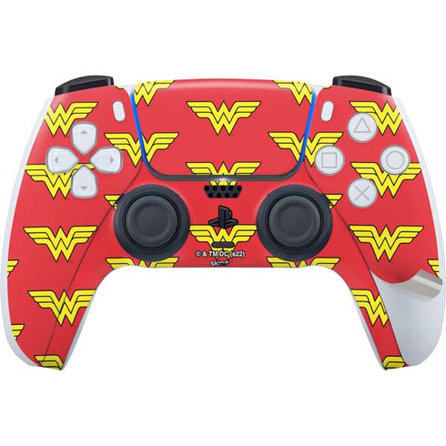DC Comics Wonder Woman Logo Pattern PS5 Pro Bundle Skin