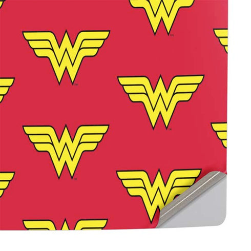 DC Comics Wonder Woman Logo Pattern PS5 Pro Console Skin