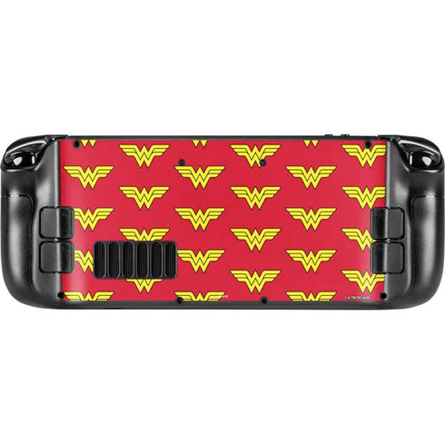 DC Comics Wonder Woman Logo Pattern Steam Deck Handheld Gaming Computer OLED Skin