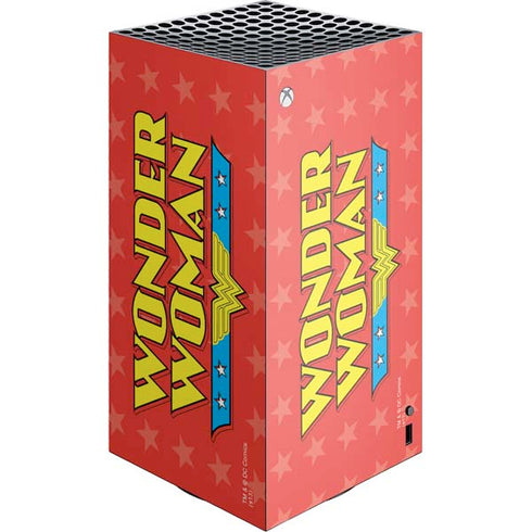 DC Comics Wonder Woman Logo XBox Series X Digital Edition Console Skin