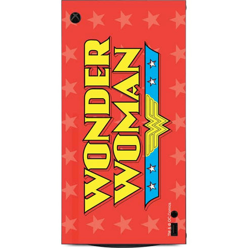 DC Comics Wonder Woman Logo XBox Series X Digital Edition Console Skin