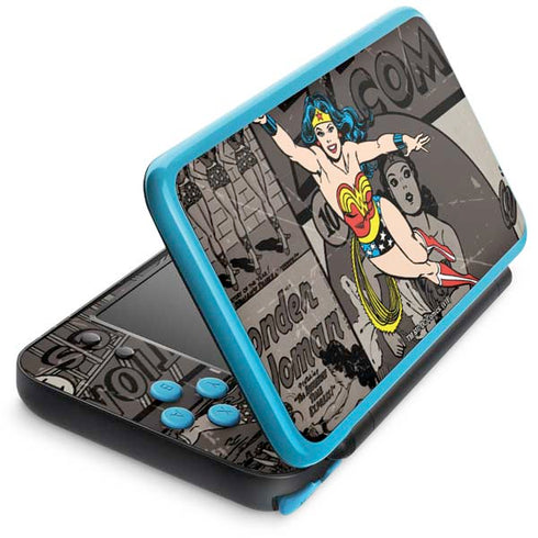 DC Comics Wonder Woman Vintage pose pattern Nintendo Skins