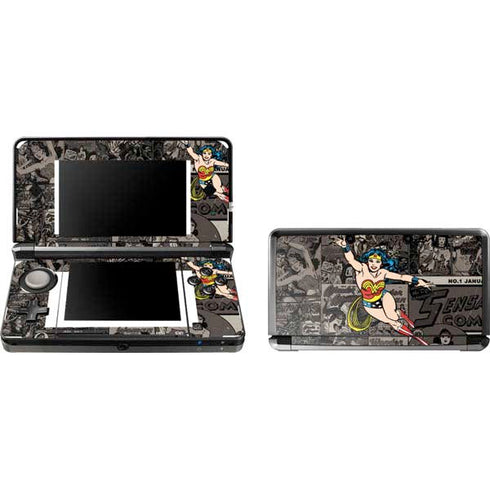 DC Comics Wonder Woman Vintage pose pattern Nintendo Skins