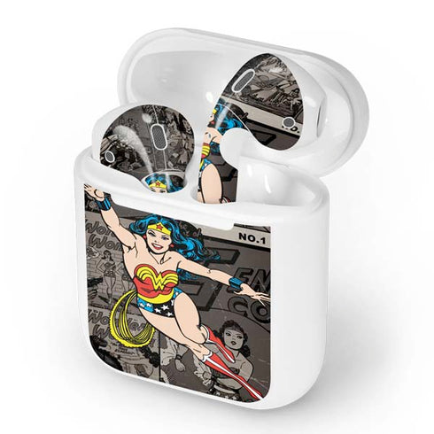 DC Comics Wonder Woman Vintage pose pattern Apple AirPods Skin