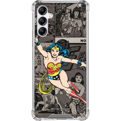 DC Comics Wonder Woman Vintage pose pattern Gabb Phone 4 Clear Case