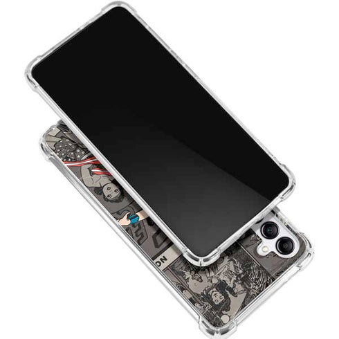 DC Comics Wonder Woman Vintage pose pattern Gabb Phone 4 Clear Case