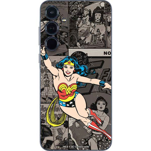 DC Comics Wonder Woman Vintage pose pattern Galaxy A35 5G Skin