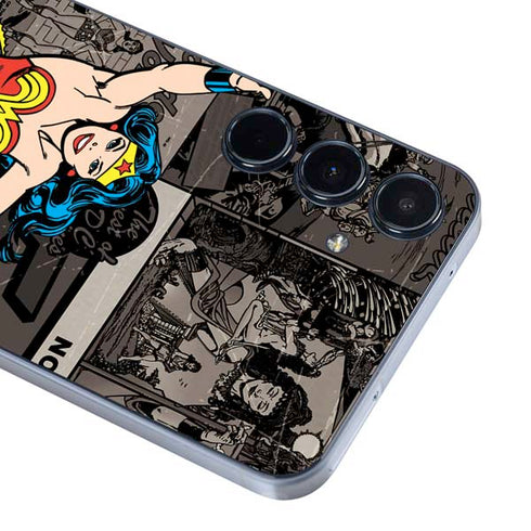 DC Comics Wonder Woman Vintage pose pattern Galaxy A35 5G Skin