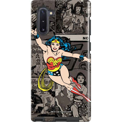 DC Comics Wonder Woman Vintage pose pattern Galaxy Cases